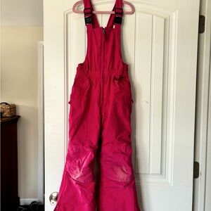 Lands End Pink Kids' Squall Bib Snowpants